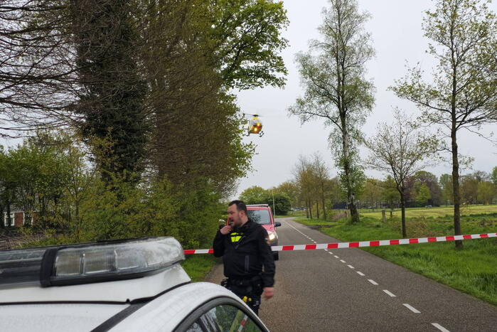 Persoon bekneld na ernstig ongeval