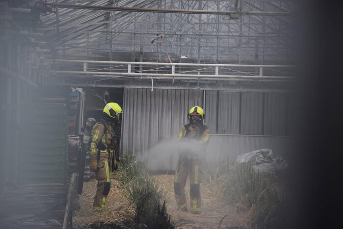 Brand in kas veroorzaakt veel rookontwikkeling