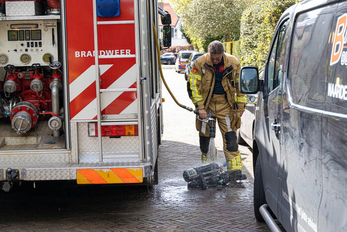 Klusjesmannen blussen brand in woning