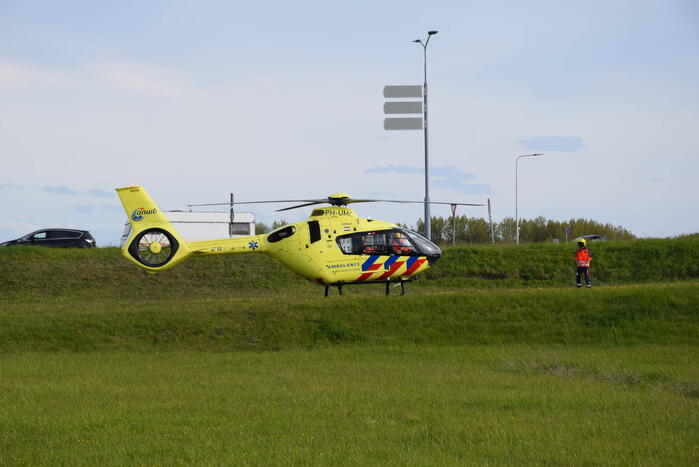 Traumahelikopter landt vanwege medische noodsituatie