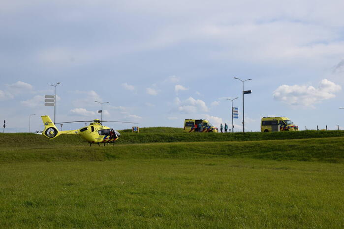 Traumahelikopter landt vanwege medische noodsituatie