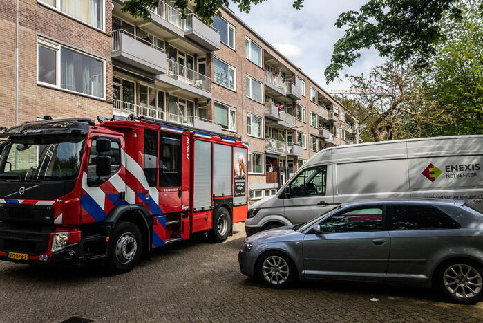 Kleine brand in flatwoning
