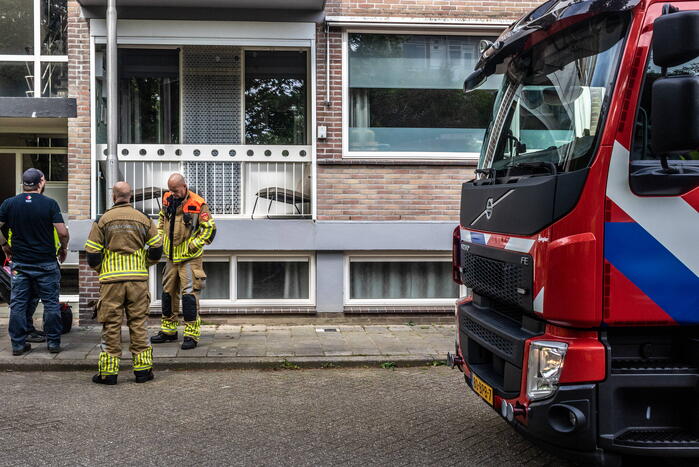 Kleine brand in flatwoning