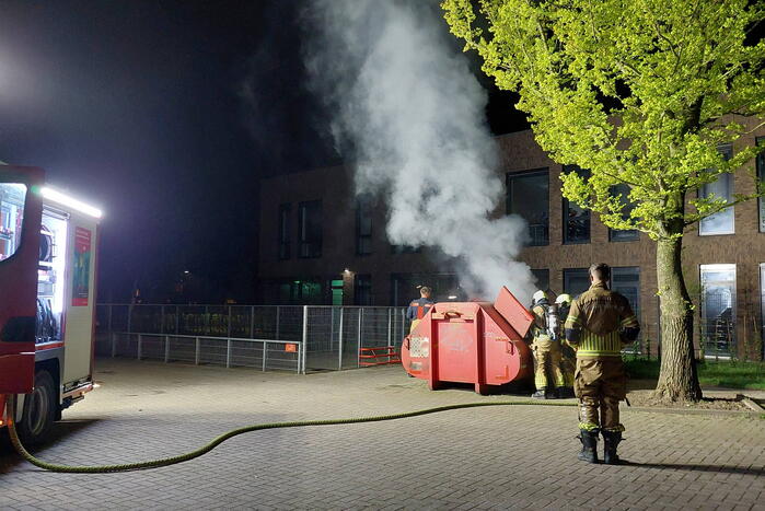 Wederom container in brand