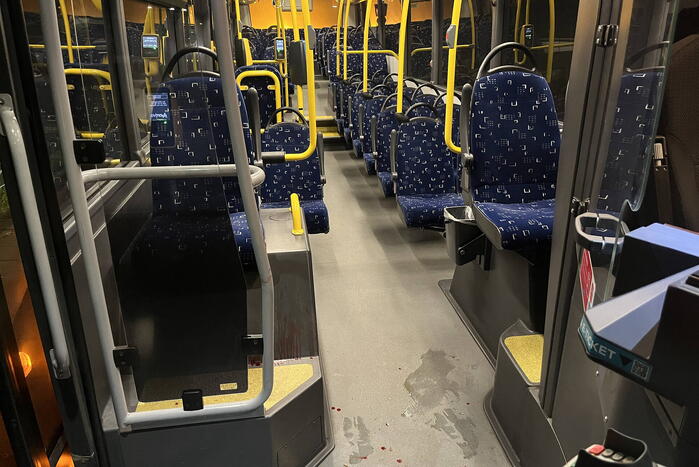 Beschonken passagier hard ten val door noodstop bus