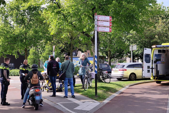 Fietser gewond bij aanrijding met automobilist