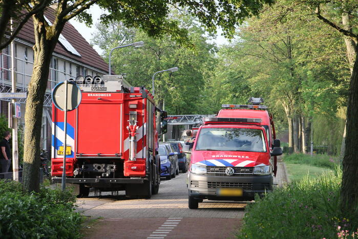In het water gegooide jas zorgt voor brandweerinzet