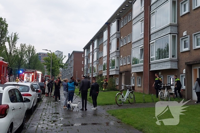 Flinke rookontwikkeling bij brand in flat