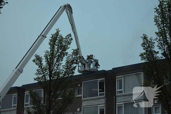 Flinke rookontwikkeling bij brand in flat
