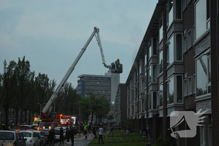 Flinke rookontwikkeling bij brand in flat