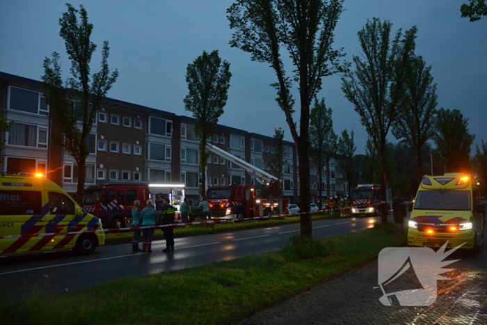 Flinke rookontwikkeling bij brand in flat