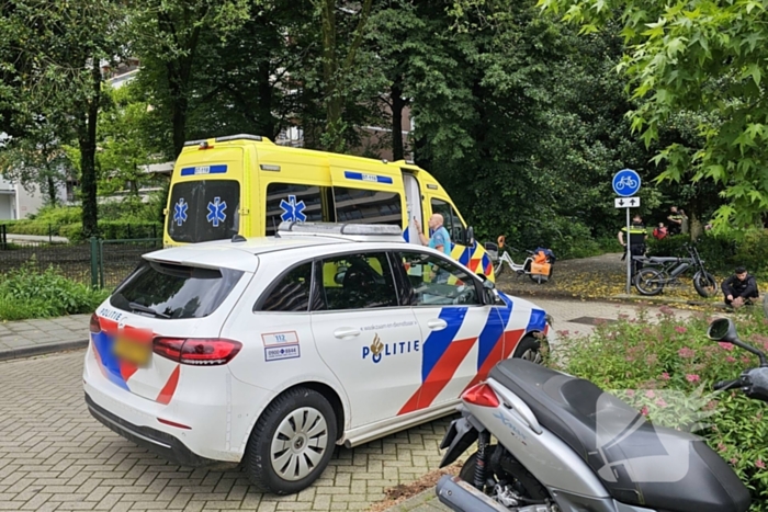 Postnl bezorger in botsing met fatbike