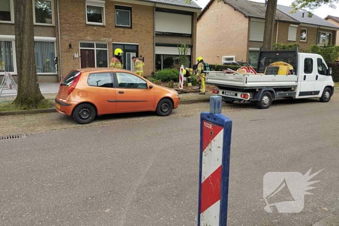 Gaslekkage na werkzaamheden glasvezel