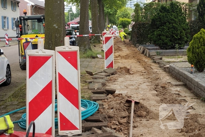 Gaslekkage na werkzaamheden glasvezel