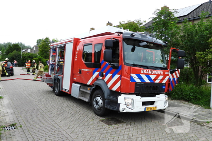 Brand op zolder snel onder controle