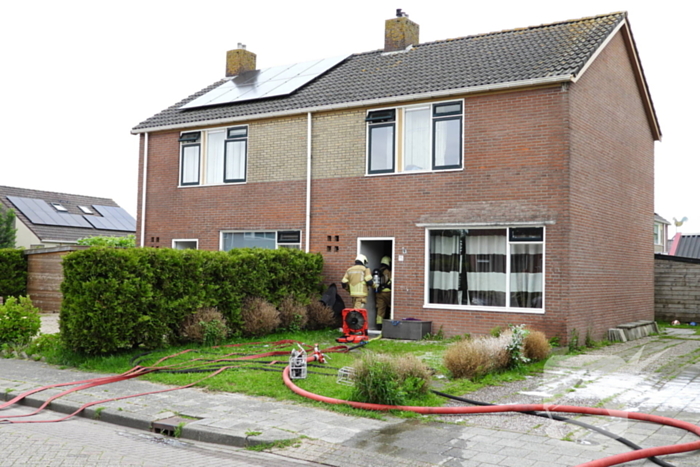 Brand op zolder snel onder controle