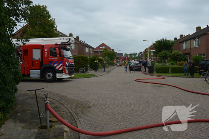 Brand op zolder snel onder controle