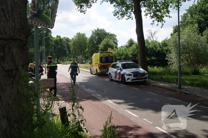 WIelrenner naar het ziekenhuis na ongeval