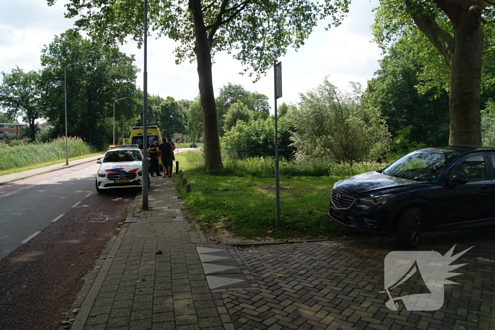 WIelrenner naar het ziekenhuis na ongeval