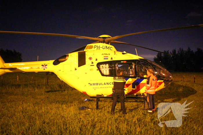 Traumateam assisteert bij medisch incident