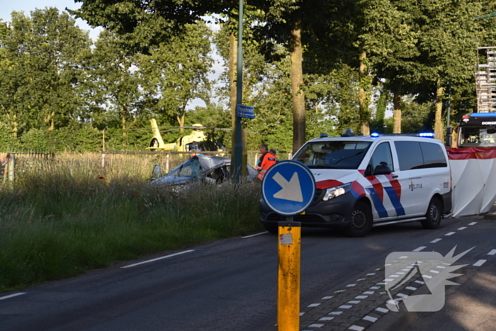 Automobilist botst tegen boom
