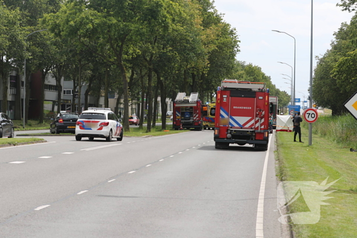 Motorrijder overleden bij aanrijding met vrachtwagen