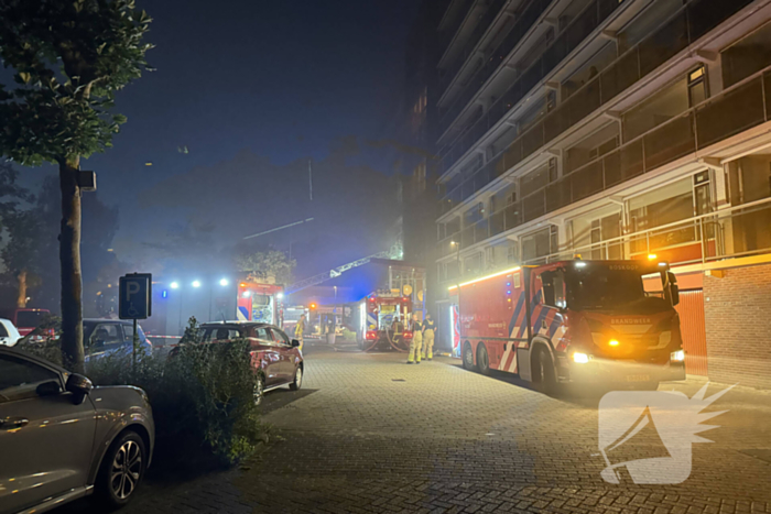 Zeer grote brand in appartementencomplex