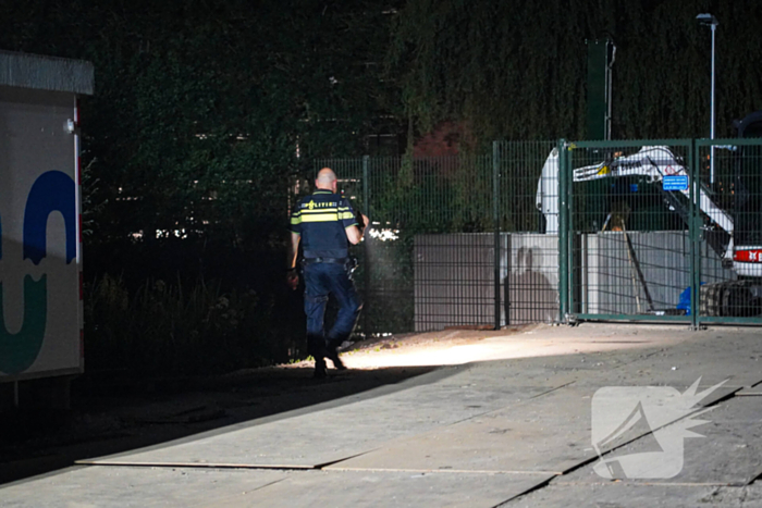 Container met bouwafval vermoedelijk in brand gestoken