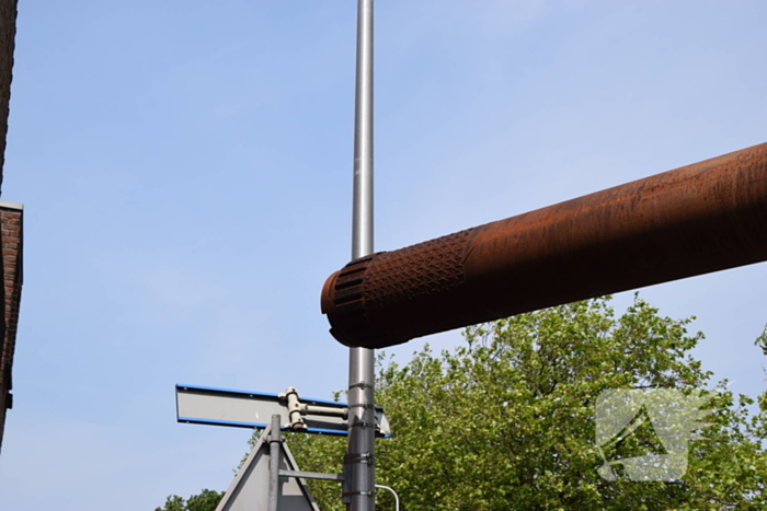 Convoi exceptionel blokkeerd weg