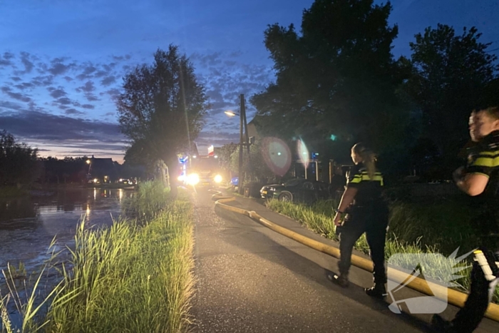 Flinke brand bij grote schuur