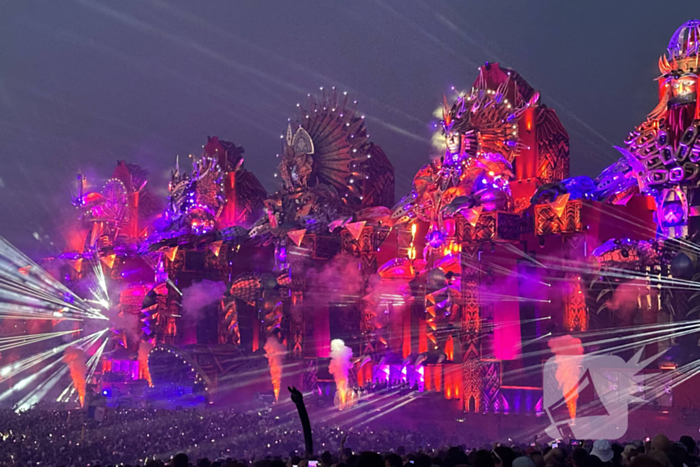 Forse brand op mainstage Defqon 1 festival