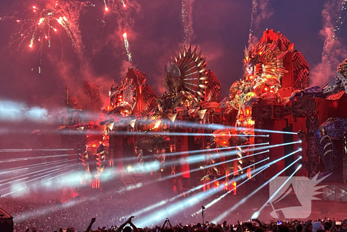Forse brand op mainstage Defqon 1 festival