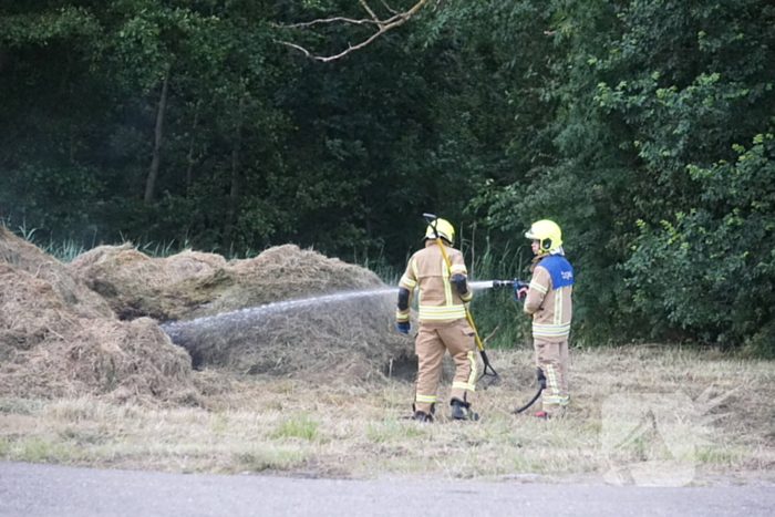 Broeibrand in hooibalen