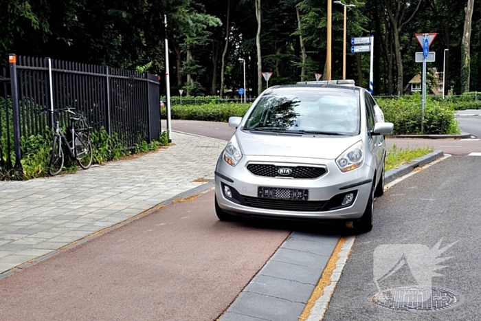 Fietser geschept door automobilist