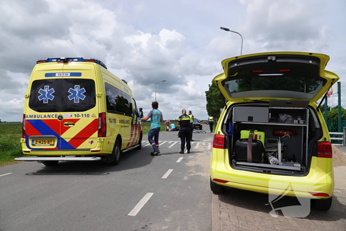 Fietser en motorrijder gewond na ongeval
