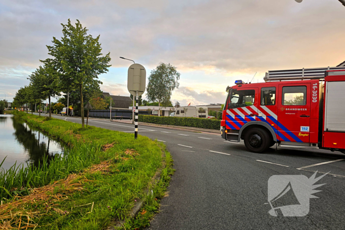 Weg afgesloten wegens gaslekkage
