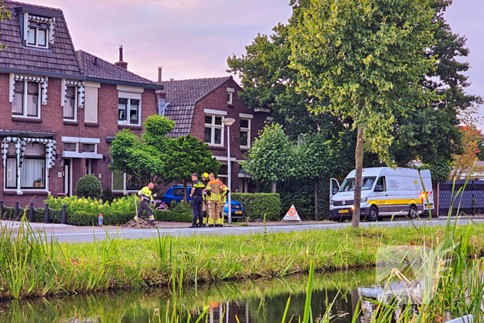 Weg afgesloten wegens gaslekkage