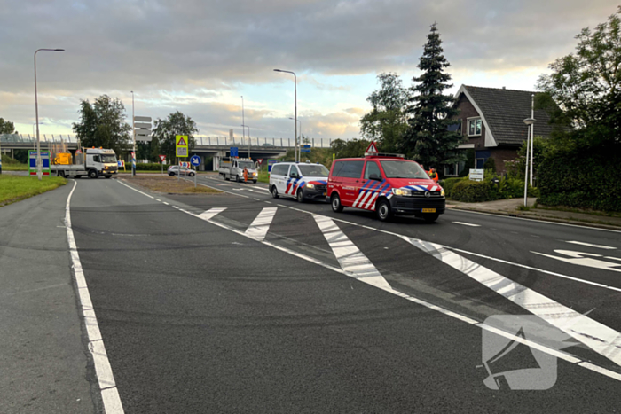 Weg afgesloten wegens gaslekkage