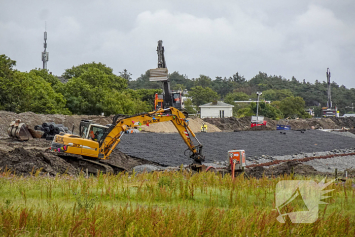 Versterking van Waddendijk op Waddeneiland