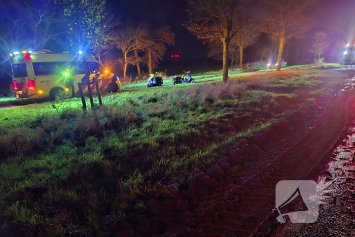 Modderige weg leidt tot ongeval voor scooterrijder