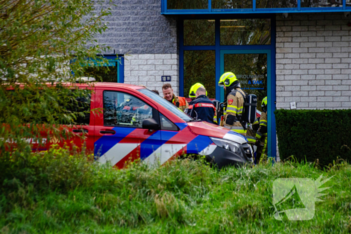 Brandweer assisteert bij incident met gevaarlijke stoffen