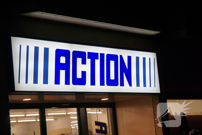 Overval bij de action filiaal