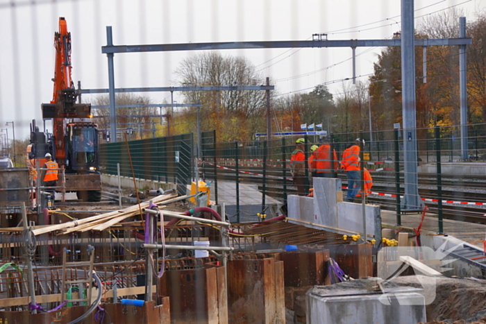 Treinverkeer deels stilgelegd vanwege spoor verzakking