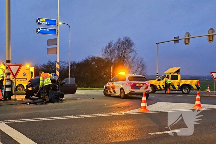 Op- en afritten afgesloten door ongeval