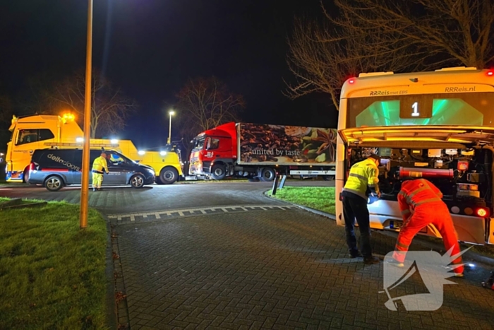 Berger druk met gestrande voertuigen