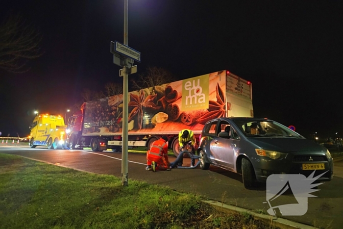 Berger druk met gestrande voertuigen