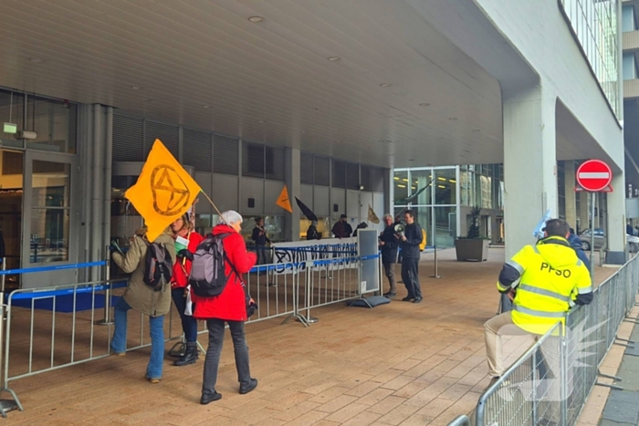 Demonstratie bij Holland America Cruise Terminal