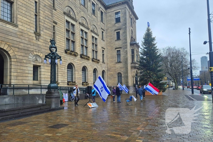 Pro-Israël-demonstratie voor stadhuis