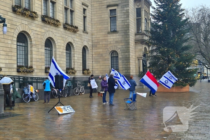 Pro-Israël-demonstratie voor stadhuis