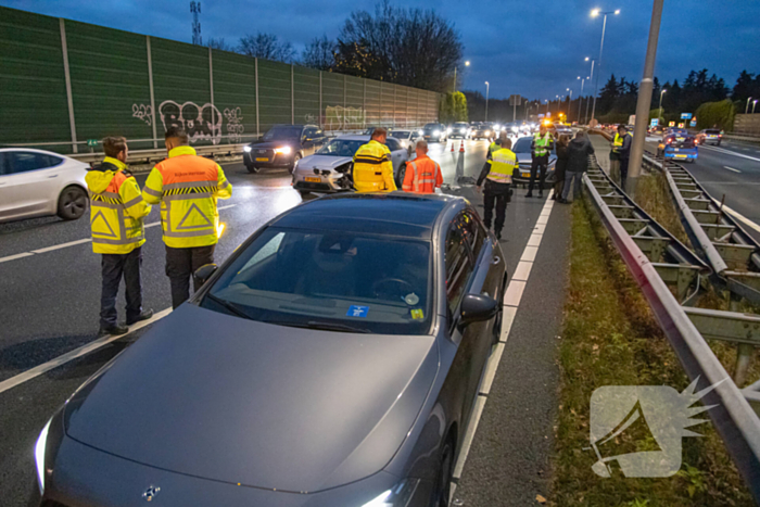 Drie voertuigen betrokken bij ongeval op snelweg